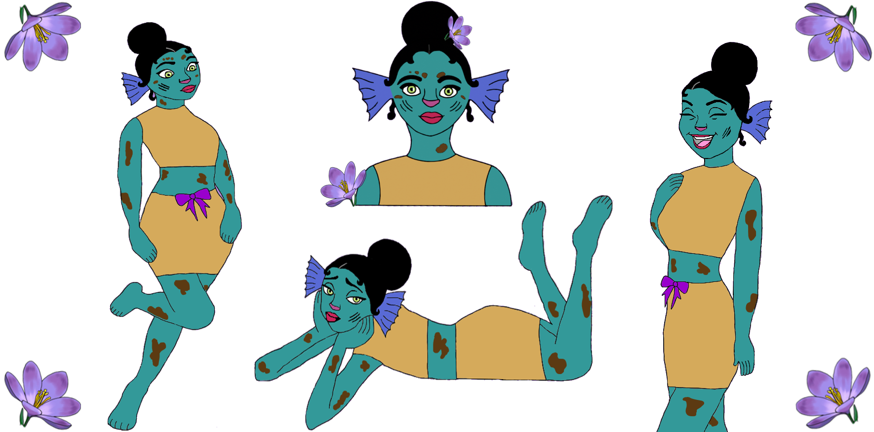 An artwork image of my animation exam character